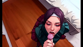 Gadis Muslimah Berhijab Tunduk Berlutut Dan Mengulum Kontolku Dengan Liar Seperti Pelacur Patuh