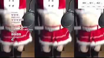 Tayangan Twitch Cosplay Cewek Korea Berbaju Santa Yang Menggoda
