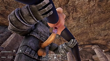 Petualangan Gua Berakhir Dengan Eksplorasi Lubang Lara Croft Dalam Animasi Game Hentai 3d