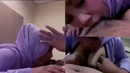 Sepongannya Tante Berjilbab Ungu Yang Menggoda