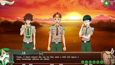 Game: Perkemahan Teman, Trailer 2, Episode 70 – Percakapan Sebelum Matahari Terbenam (sulih Suara Rusia)
