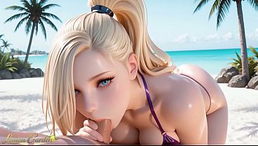 Liburan Musim Panas, Ino Yamanaka Digacor Habis-habisan. Naruto. Hentai 3d Buatan Ai.