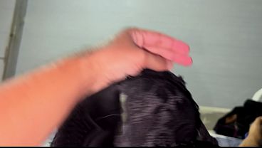 Kakak Tiri, Dasar Mesum! Daripada Pakai Celana Dalamku Buat Coli, Mending Kuterima Titit Besarmu Di Antara Belahan Dadaku Yang Montok, Biar Air Manismu Muncrat Puas!