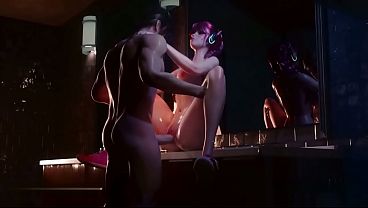 Aku Taruh Diva Di Meja Dan Isi Dalamnya—begitulah Cara Kami Main Overwatch. Kartun Hentai.
