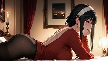 Yor Forger Ngewe Di Kamar, Yor Forger Suka Jadi Pelacur Nakal. Cosplay Hentai Bikinan Ai.