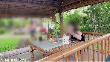 Ngentot Di Luar Sama Bule Thailand, Basah Kuyup Kena Liur.