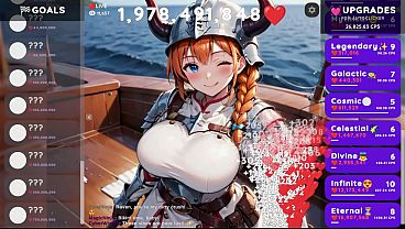Viking Panas Main Tiga Orang Dalam Game Clicker Hentai Raven Ep4