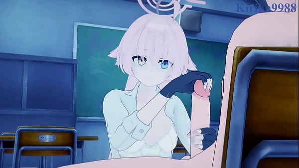 Takanashi Hoshino (bersenjata) Dan Utazumi Sakurako (idol) Ngewe Brutal, Ngenyangin Banget. – Hentai Blue Archive